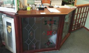 1 x Shop Counter With Access Door and Glazed Front - CL255 - Ref SG190 - Location: Leicester LE4 You