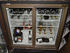 1 x Quest Sliding Door Back Bar Bottle Cooler - CL180 - Dimensions H92 x W92 x D55cms - Ref