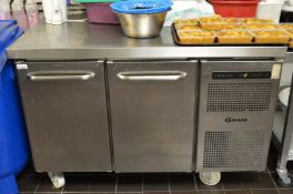 1 x Gram Gastro Two Door Refrigerated Counter - Stainless Steel Finish - Type K 1407 CSH A DL/DR -