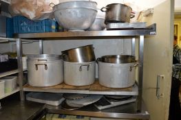 2 x Stainless Steel Prep Benches - CL180 - Ref IC237/238 - Location: London EC3V H84 x W180 x D70