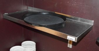 1 x Wall Mounted Stainless Steel Shelf - Width 70cm x Depth 30cm - CL180 - Ref IC291 - Location: