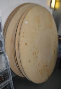 13 x Large Round Tables - Includes Table Tops and Bases - Approx 180cm Diameter - CL180 - Ref
