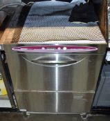 1 x Maidaid Halcyon Evolution 500 Commercial Glass Washer Dishwasher - Stainless Steel Finish -