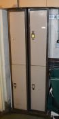 2 x Sets of Staff Lockers - Includes Keys - CL180 - Ref IC295 - Location: London EC3V