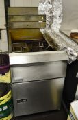 1 x Pifco Frialator Gas Powered Two Basket Fryer - Stainless Steel Finish - CL180 - Dimensions H89 x