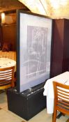 1 x Decorative Table Divider Partition With Lights - Transportable Table Divider With Decorative