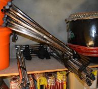 10 x Folding Food Tray Stands - CL180 - Ref IC265 - Location: London EC3V