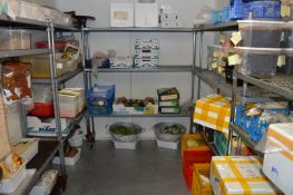 7 x Sections of Craven Cold Storage Wire Shelving - Dimensions: H166 x W150 x D38 cms - CL180 -