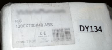 1 x Orchard Rectangular Stone Slimline Shower Tray 1200 X 760 - Ref: DY134/TR06 - CL190 - Unused Sto