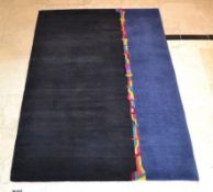 1 x Modern Design Nepalese Malik 100% Wool Hand Knotted Rug - Dimensions: 216x145cm - Unused - NO VA