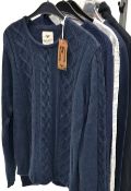 5 x Assorted PRE END Branded Mens Tops And Cardigans - New Stock With Tags - Recent Menswear Store