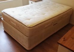 1 x Small Double Divan Bed with Mattress - CL444 - Location: Altrincham WA14 - NO VAT ON THE HAMMER