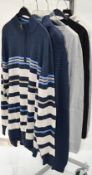 5 x Assorted PRE END Branded Mens Tops And Cardigans - New Stock With Tags - Recent Menswear Store