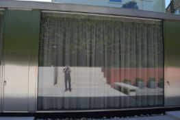 1 x External Double Glazed Window Panel With Frame - H320 x W433 x 8cms - Ref 156 - CL230 -