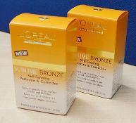 96 x L'Oreal Sublime Bronze Self Tanning Perfector Corrector Sachets - Supplied As 12 x Resale Ready