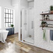 1 x Luxury 8mm Left Handed Frameless Hinged Shower Door 760mm - Ref: DY144/HDL7608 - CL190 - Unused