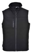 1 x Portwest TK51 Softshell Lightweight Bodywarmer - Colour: Black - Size: Medium - New/Unused Stock