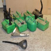 8 x Plastic 5 Litre Fuel Cans / Containers - CL007 - Location: Altrincham WA14 As pictured. The 2
