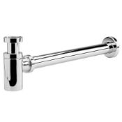 1 x Hudson Reed Minimalist Bottle Trap EK302 in Chrome - Ref: DY113/BT02 - CL190 - Unused Stock - Lo