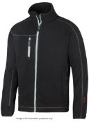 1 x SNICKERS Workwear A.I.S. Fleece Jacket (8012) - Colour: Black - Size: Large - New With Tags -