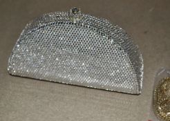 1 x ICE LONDON Stunning Clutch Bag Covered In Swarovski Crystal Elements - Dimensions: W18 x H11 x