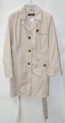 1 x Steilmann Womens Belted Trench Coat In Beige - UK Size 18 - New Sample Stock