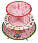 48 x Rachel Ellen Mary The Fairy 3 Tier Cardboard Cake Stands - New / Unused Stock - Stand