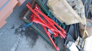 Fall Protection System for Temporary Apertures red