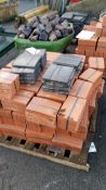 Pallet of Tiles. Terracotta coloured & some black.