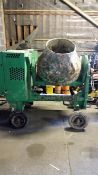Green Cement Mixer Diesel 5 3/4 electric start.