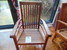 Wooden Dinner Chairs with Seat Pillows