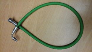 35 x Oil Line 1/4 MI Elbow x 3/8 FI Green Rubber
