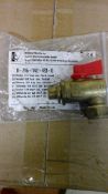 2 x Worcester Iso Bulkhead Valve 87161424230