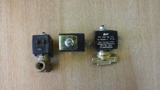 3 x Solenoid Valve 1/4 BSP 240 Volt