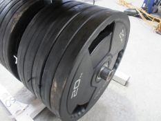 Jordan Rubber Coated Olympic Plates 20kg x qty 5