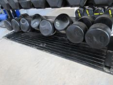Rubber Dumbbell Set 4 Pairs 32.5kg to 40kg