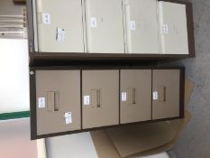 4 Drawer Steel Filing Cabinet Brown/Cream