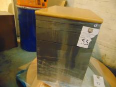 Wood Topped Metal Draws with Organiser