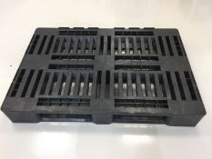 High Density Black Plastic Euro Pallets x 5