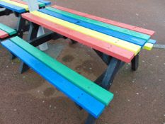 Picnic Bench Multi Coloured
