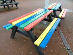 Picnic Bench Multi Coloured