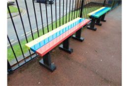Small Multi Coloured Bench