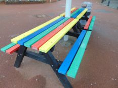 Picnic Bench Multi Coloured