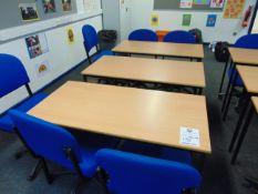 x 3 Office Desks & x 6 Office Chairs