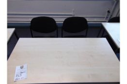 Office Desk With x 2 Black Chairs