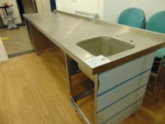 Stainless Steel Table with Upstand & Sink Unit