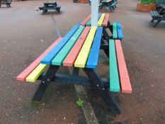 Picnic Bench Multi Coloured