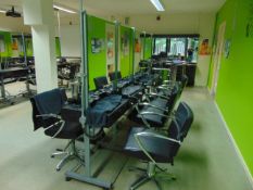 8 Person Hair Dressing Station