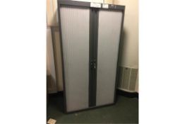 Grey Roller Shutter Cupboard