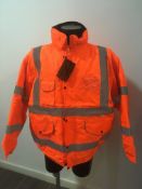 Mixed Lot of 25 Orange High viz Bomber Jackets